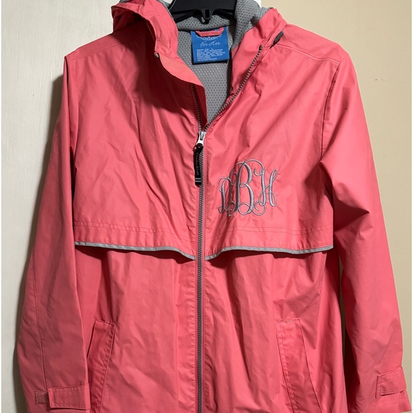 Charles river rain jacket with initials DBH - Picture 1 of 3